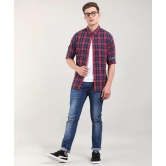 Men Slim Fit Checkered Casual Shirt