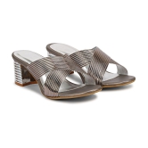 Ishransh - Silver Women's Slip On Heels - None