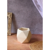 White Hexagon Planter