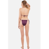 SELETA - Purple Cotton Lycra Women's Bra & Panty Set ( Pack of 1 ) - None