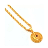 Jewar Mandi New Design Gold Plated Locket/Pendant with Link Chain Daily use for Men, Women & Girls, Boys - None