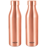 Milton Copper Charge 1000 Water Bottle, Set of 2, 930 ml Each, Copper | 100% Leak Proof | Office Bottle | Gym Bottle | Yoga Bottle | Home | Kitchen | Hiking | Treking Bottle | Travel Bottle 