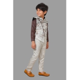 DKGF Fashion - Brown Cotton Blend Boys Shirt & Pants ( Pack of 1 ) - None