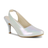 Ishransh - Light Grey Women's Sandal Heels - None