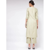 Pannkh - Green Polyester Womens Straight Kurti ( Pack of 1 ) - None