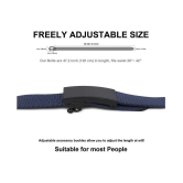 Loopa - Blue Nylon Mens Casual Belt ( Pack of 1 ) - None