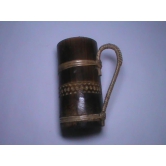 * Handmade Bamboo Mug with Intricate Carvings* Unique and Stylish Bamboo Mug*