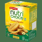 Britannia Nutrichoice 5 Grain Digestive Multigrain Biscuits - High Fibre, 200 G