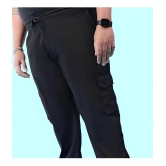 AKTIF Black Lycra Mens Trackpants ( Pack of 1 ) - None