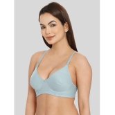 ILRASO - Blue Cotton Non Padded Women's T-Shirt Bra ( Pack of 1 ) - None