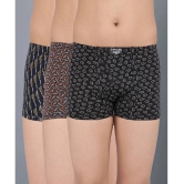 Pack of 3 Dollar Bigboss Cotton Blend Boys Trunks ( Multi Color ) MBKTR-10-CZYLNG-PO3-CO1 - None