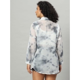 FUNDAY FASHION Women Tie-Dye Casual Long Relaxed Fit Shirt