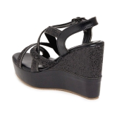 Marc Loire Black Wedges Heels - 6