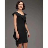 Addyvero - Black Cotton Blend Womens Bodycon Dress ( Pack of 1 ) - L