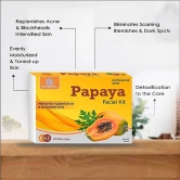 Soundarya Herbs Papaya Facial Kit For Blemish Free and Fairer Skin Hydrated & Brightening Fresh Looking Skin, All Skin Types, No Parabens & Sulphates, Pack Of 2