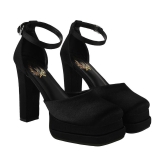 Shoetopia - Black Women''s Sandal Heels - None