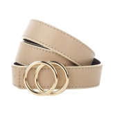 Loopa Beige PU Casual Belt - None