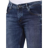 Men Skinny Mid Rise Blue Jeans