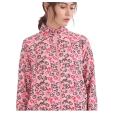 Sugr Cotton Pink Zippered Sweatshirt - L