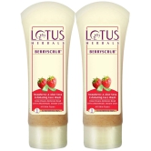 Lotus Herbals Berryscrub Strawberry & Aloe Vera Exfoliating Face Wash Pack of 2