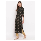 Vbuyz - Green Rayon Womens Front Slit Kurti - XXL