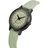 Newman Green Leather Analog Womens Watch