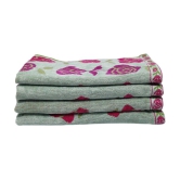 Gahoifab Set of 4 Hand Towel Green 16x26 - Green