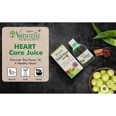 Farm Naturelle-Most Effective Ayurvedic Heart care juice-Combination of Arjun Bark, Amla and Aloevera-Strenthens Heart muscles, Reduces cholestrol and cleans blockages-2+2 Free-4x400ml+ 4x55g Herbs Infused Forest Honey