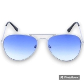 REDEX STYLISH AVIATOR  UNISEX BLUE  COLOR SUNGLASS-progressive Blue Cut lens