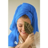 SOFTSPUN - Blue Microfibre Face Towel ( Pack of 1 ) - Blue