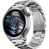 Noise Mettle 1.4'' display, Stainless Steel finish with Metal Strap, Bluetooth Calling Smartwatch Elite Silver