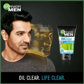 Garnier Men Oil Clear Clay D-Tox Deep Cleansing Icy Face Wash, 100 G