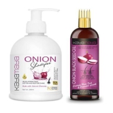 Kayamaya Onion Shampoo and Onion Oil for Hair 400 mL Pack of 2