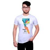 NITYANAND CREATIONS Round Neck White Holi T-Shirt for MEN-HOLI-T-SHIRT-11513-L