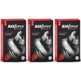 MANFORCE Strawberry ( Set of 3) Condom (Set of 3 30 Sheets)