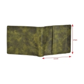 GEEO - Green Faux Leather Mens Two Fold Wallet ( Pack of 1 ) - Green