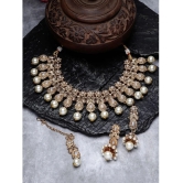 Sukkhi Gold Alloy Necklace Set ( Pack of 1 ) - Gold