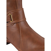 Shoetopia Brown Womens Ankle Length Boots - None