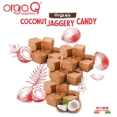 Orgaq Organicky Organic Coconut I Naariyal I sreephal Topru I Jaggery Gor Toffee Chocolate Candy| Rich in Fiber improved heart health,Boost up Immunity, Good for weight loss & digestion