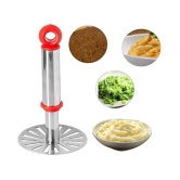 ASQURE Combo Potato Masher & Cleaver Cutter Kitchen Tool Set - Multicolour  2 PC - Multicolor