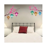 Decor Villa TREE WITH LANTERN Nature Sticker ( 53 x 89 cms )