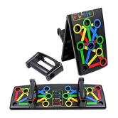 ODDISH  Push Up Board -with 14-in-one Muscle Toning System, Multifunctional Colour Coded Foldable Push up Board for Body Muscle Training - Assorted