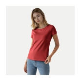 Radprix Red Cotton Regular Fit Womens T-Shirt ( Pack of 1 ) - None