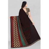 LEELAVATI - Brown Georgette Saree With Blouse Piece ( Pack of 1 ) - Brown