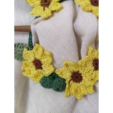 Sunflower Crochet Hair Tie