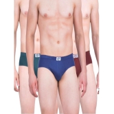 Force NXT - Multicolor Cotton Mens Briefs ( Pack Of 3 ) - None