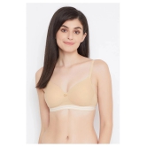 Clovia Pack of 1 Cotton Womens T-Shirt Bra ( Beige ) - 36D