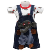 Balloons Multicolor Denim Rompers - 12-18 Months