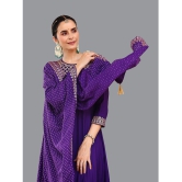 Amira creations Rayon Embroidered Kurti With Pants Womens Stitched Salwar Suit - Purple ( Pack of 1 ) - None