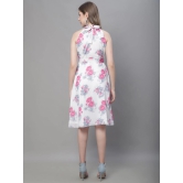 MINI & MING Floral Print Georgette Fit & Flare Dress